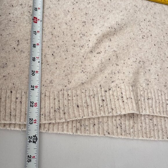 Chelsea 28 Sweater Slouchy Cowl Neck Dolman Sleeve Beige Speckled Women XL - Picture 8 of 10